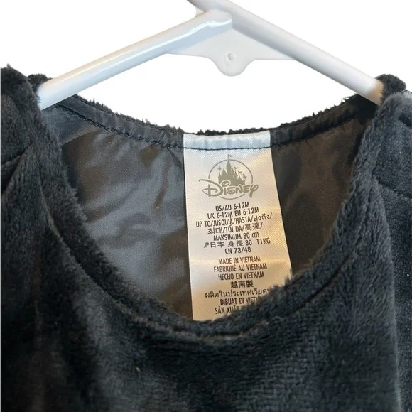 Disney Store Plush Mickey Mouse Halloween Costume Size 6-12 Months - Picture 2 of 4